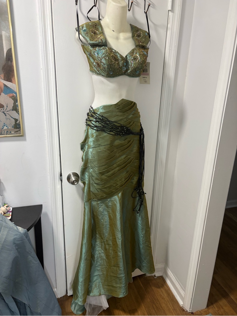 Y2K inspired mermaid costume dress